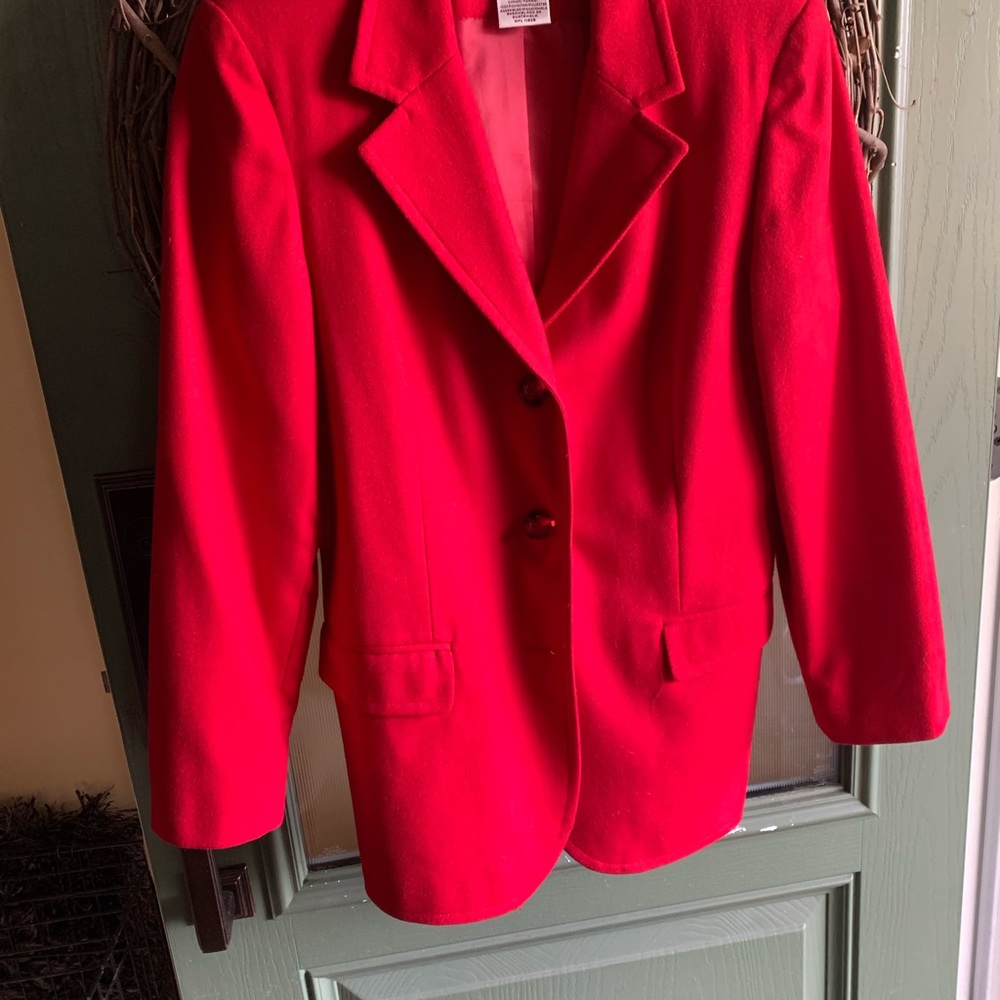Worthington red wool blazer